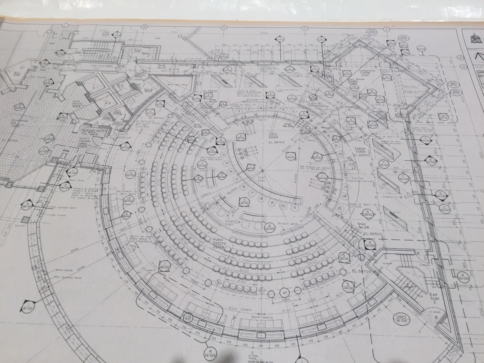Ottawa City Hall - Safdie - Council Chamber Podium level