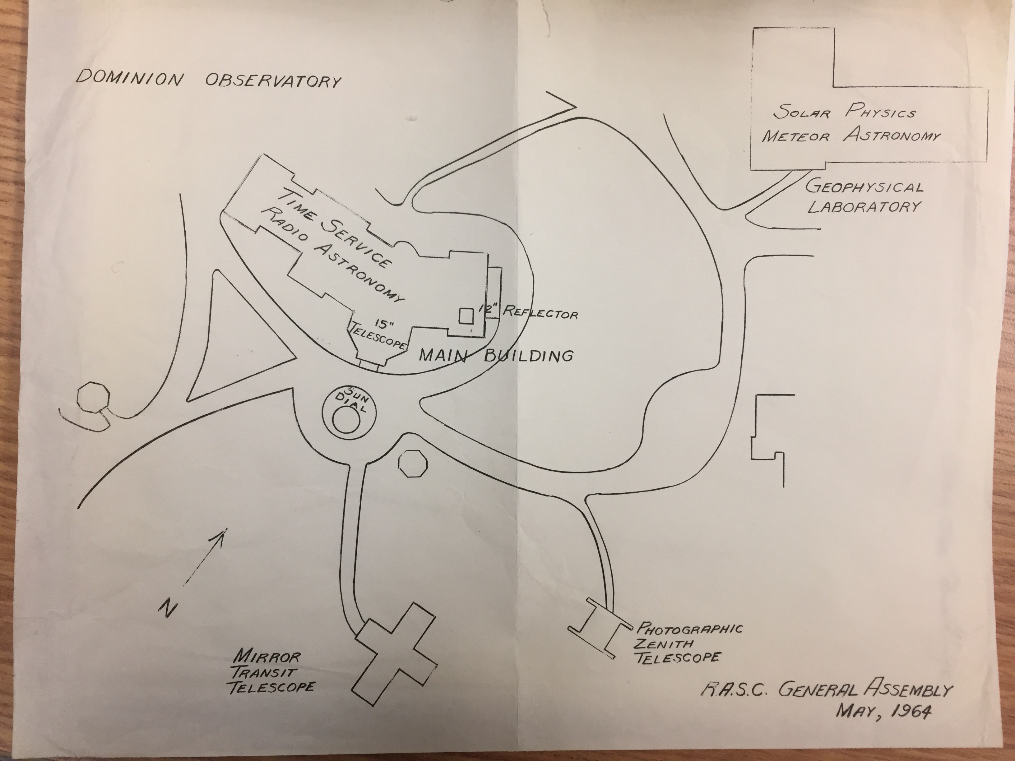 Dominion Observatory Map