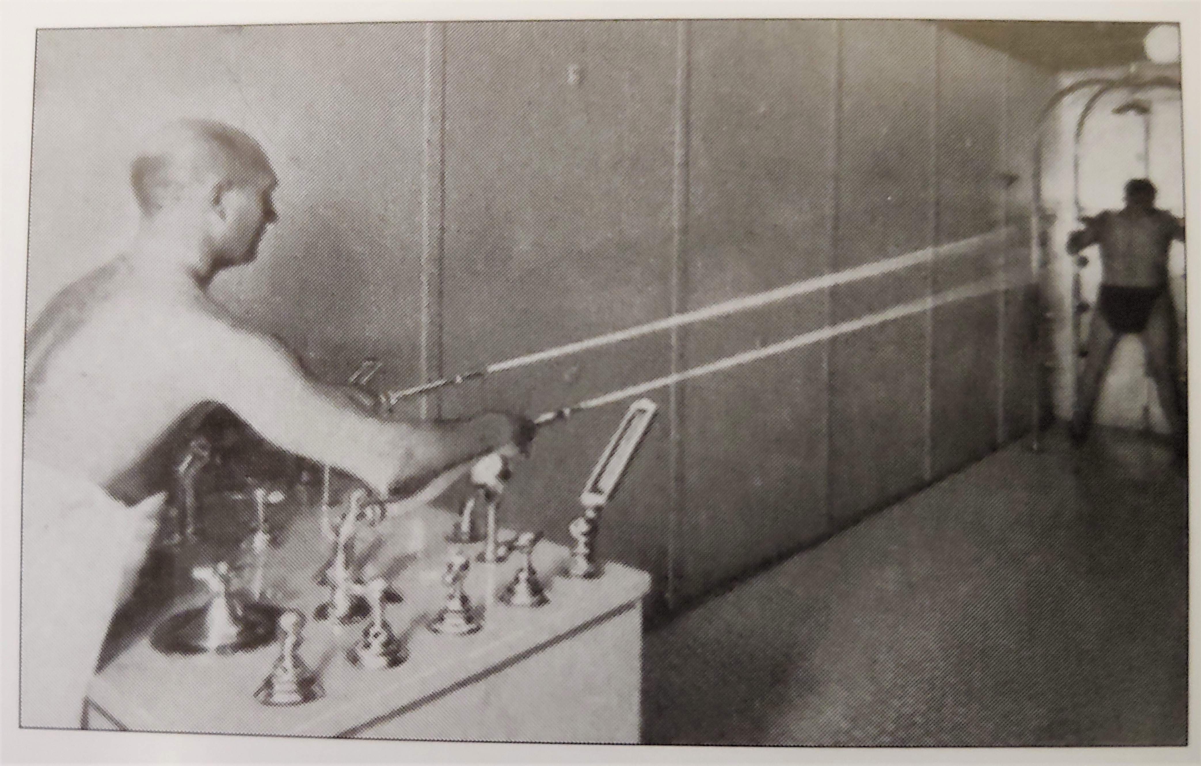 Chateau Laurier Theraputic Department, Scotch Douche (Middle Right), ca.1930. Chisholm, 2001, Castles of the North - Canada's Grand Hotels, p.182