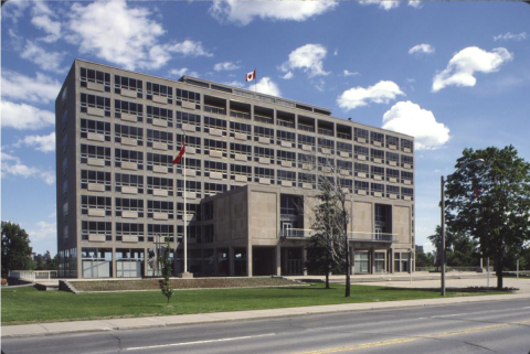 Diefenbaker Building 53 - exterior view of front facade from the north
