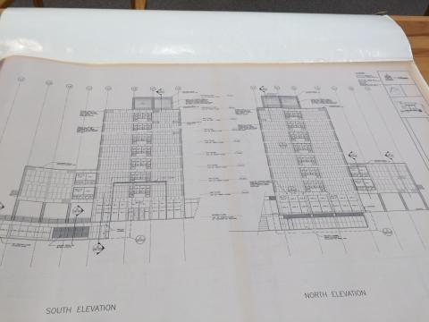 Ottawa - Safdie - 1958 Side elevation