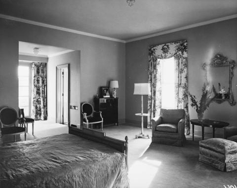 one of four bedrooms on the main bedroom level at 24 Sussex Drive