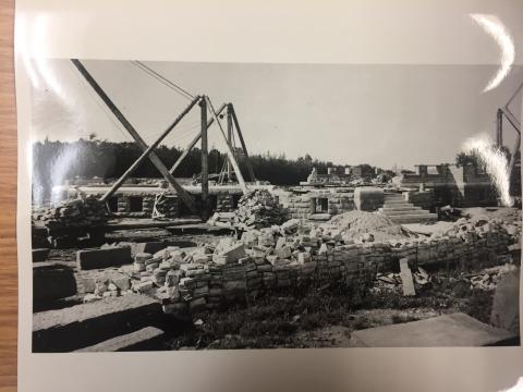 Dominion Observatory Construction Masonry Mock-up