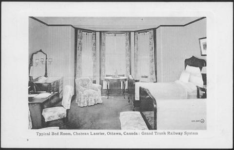 Typical Bed Room at the Chateau Laurier 